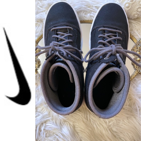 NIKE AIR JORDAN Jasmine GG Black Metallic Silver Dark Grey Kids Shoe Size 8Y - Picture 8 of 16